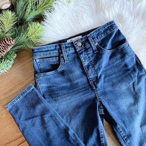 MADEWELL Petite Curvy High Rise Skinny Lanette Wash Jeans 27P